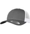 F6606T 6606T Flexfit Retro Trucker Two Tone Cap Dark Grey / White colour image
